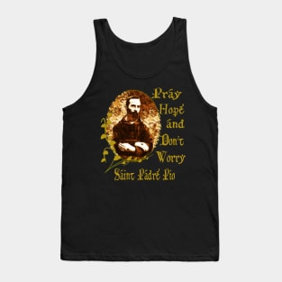 St Padre Pio Catholic Saint Tank Top